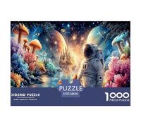 Astronaut1000Pieces JigsawPuzzleInterstellar Space Astronauts ForAdult Colourful Brainteasing Age12+byth Challenging The Impossible Difficult Game Uncover The Puzzle 38x26cm/1000pcs