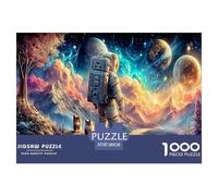 Astronaut1000Pieces JigsawPuzzleInterstellar Space Astronauts KidsforAdult Challenging Brainteasing Age12+byth HomeDecoration Uncover The Puzzle 38x26cm/1000pcs
