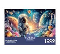 Astronaut1000Pieces JigsawPuzzlesInterstellar Space Astronauts ForAdult Challenging LargePiecePuzzles Age12+byth Challenging The Impossible Difficult Game Fun, Challenging 38x26cm/1000pcs