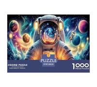 Astronaut1000Pieces JigsawPuzzlesInterstellar Space Astronauts ForAdult Challenging LargePiecePuzzles Age12+byth Challenging The Impossible Difficult Game Fun, Challenging 38x26cm/1000pcs
