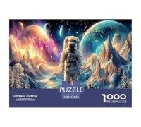Astronaut1000Pieces JigsawPuzzlesInterstellar Space Astronauts ForAdult Colourful Brainteasing Age12+byth EducationalGame Uncover The Puzzle 52x38cm/1000pcs