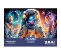 Astronaut1000Pieces JigsawPuzzlesInterstellar Space Astronauts KidsforAdult Challenging LargePiecePuzzles Age12+byth EducationalGame Uncover The Puzzle 52x38cm/1000pcs