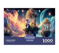 Astronaut1000Pieces JigsawPuzzlesInterstellar Space Astronauts KidsforAdult Challenging LargePiecePuzzles Age12+byth Challenging The Impossible Difficult Game Fun, Challenging 52x38cm/1000pcs