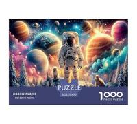 Astronaut1000Pieces JigsawPuzzlesInterstellar Space Astronauts KidsforAdult Colourful Brainteasing Age12+byth HomeDecoration Uncover The Puzzle 70x50cm/1000pcs