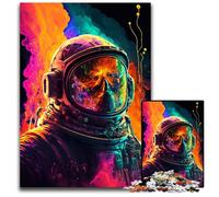 AstroNautical Adventure 1000 Pieces Puzzle Gifts Impossible Jigsaw Puzzles for Adults Challenging Brain Teaser for Teenagers, Family Fun Interactive Game 26X38CM/10.23x14.96inch