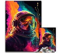 AstroNautical Adventure Jigsaw Puzzles for Adults, 1000 Piece Wooden Jigsaw Puzzles for Adults Challenging Brain Teaser for Teenagers, Family Game Night Fun 50x75CM/19.68x29.52inch