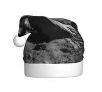 Astronauts At Work Adult Holiday Hat â€“ Festive Party Hat With Plush Piping And Pom-Pom, Durable Print Design, Perfect For Christmas, New Year'S, Halloween, And More