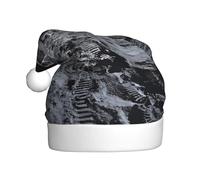 Astronauts At Work Adult Holiday Hat â€“ Festive Party Hat With Plush Piping And Pom-Pom, Durable Print Design, Perfect For Christmas, New Year'S, Halloween, And More