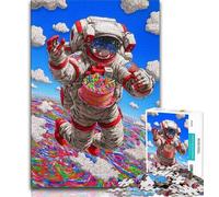 Astronaut's Birthday Jigsaw Puzzles for Teenagers 1000 Piece,Decompressing Intellectual Educational Toy Great Gifts And Toys 38x26cm