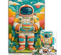 Astronaut's Birthday JigsawPuzzle 1000 Pieces for Teenagers,Challenging Family Activity Games DIY Toy for Home Wall Decor Gifts (38x26cm)