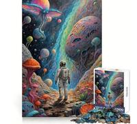 Astronauts Dreamscape Jigsaw 1000 Pieces for Teenagers Analytical Skill Mindful Leisure Tight Join Holiday Treat (50x75cm)