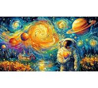 Astronauts-exploring-space-from-an-open-book 1000 Pieces Puzzle for Women, Gifts for Men Recycled Paper Educational Game Challenge Challenging Puzzles Beautiful Decoration Puzzle 38x26/1000pcs