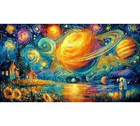Astronauts-exploring-space-from-an-open-book Jigsaw Puzzles 1000 Piece Recycled Paper Impossible Hard Difficult Great Gift Idea for Adults Educational Game Challenge 38x52/1000pcs