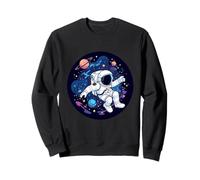 Astronaut's Galactic Journey Discovering New Worlds Kids Sweatshirt