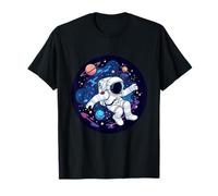 Astronaut's Galactic Journey Discovering New Worlds Kids T-Shirt
