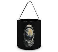 Astronaut's Helmet with Waves And A Ship Halloween Tricking Or Treating Bag