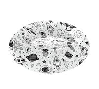 Astronauts Moon Stars Black Anxiety Relief Pet Dog Beds fluffier Cat Pillow Bed for Small Size Pets Sleeping camitas para Gatos