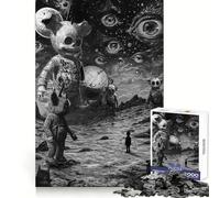 Astronauts of The Unknown Puzzle for Adults 1000 Pieces Memory Enhance Quiet Recreation Accurate Cut Birthday Gift (38x52cm)
