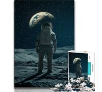 Astronauts on The Moon 1000 Piece Jigsaw Puzzles for Teenagers Gifts,Help The Brain Exercise Addictive Toys to Cultivate Patience Great Gift (38x26cm)