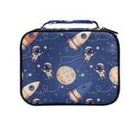 Astronauts Planets Spaceships Stars Colored Pencil Bag Large Capacity Pencil Case for Colouring Pencils Pen Bag Marker Organizer