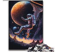 Astronauts Playing Basketball Adult Jigsaw Puzzles 2000, Suitable for Ages 14 And Up Family Fun It Is Ideal As A Gift for The Whole Family (70x100cm)