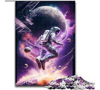 Astronauts Playing Basketball Puzzles for Adults 1000 Pieces, Brain Intelligence Challenge Addictive Toys Birthday Gifts for Age 14+ (26x38cm)
