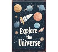 Astronauts Signs Outer Space Metal Arts Universe Poster Explore The Universe Planet Positive Wall Decor Plaque For Nursery Game Room Gift For Women Men 8x12 Inch