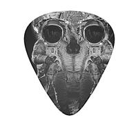 Astronauts Skull Guitar Paddle Set Of 12, Suitable For Guitar, Yukri, 3 Thicknesses