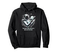 Astronaut's Tiny Dwarf Planet Friend Space Humor Vector Art Pullover Hoodie