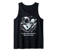 Astronaut's Tiny Dwarf Planet Friend Space Humor Vector Art Tank Top