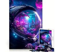 Astronaut's View of Alien World 1000 Piece Jigsaw Puzzle Clear Thinking Tranquil Pastime Precise Edges Festive Surprise (38x52cm)