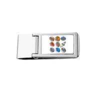Astronocal Body Solar System Planet Slim Money Clip Stainless Holder Pocket Wallet