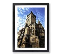 Astronomical Clock Prague Czech Republic (2) Framed Print | A2 Oak Framed Wall Art | Ready to Hang | Modern Nature Picture | Living Room Bedroom Lounge Office