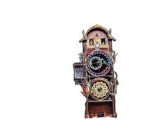 Astronomical Clock Replica Souvenir, Handcrafted Decorative Model for Travellers, Collectors and Gifts