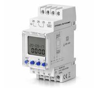 Astronomical LCD Digital Timer, DIN Rail, TH-35, 2-Channel, 100 Programmes, 24 V / 230 V