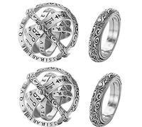 Astronomical Ring Set of 2 - Closure is Love, Opening is the World - Foldable Astronomical Sphere Ring - Cosmic Ring, #6