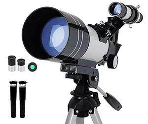 Astronomical telescope 30070 with tripod、finderscope for star observation-150X magnification and 70mm caliber-Portable and high definition
