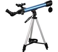 Astronomical Telescope 50mm Large Aperture Refracting Telescope, Zenith Telescope, Suitable for Beginners Stargazing Telescope (Blue)
