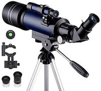 Astronomical Telescope, 70mm Refractor Telescope Moonwatching Kids Adults Astronomy Beginner 16X 66X Lens with Finder Scope Warm as ever