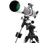 Astronomical Telescope 90EQ Professional Astronomical Telescope with EQ2 Equatorial Mount, High-Precision Tracking Motor, Cultivate Children's Hobbies and Learn Astronomical Knowledge More Intuitively