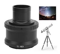 Astronomical Telescope Adapter Ring for E Mount Mirrorless Camera, 1.25in Telescope Adapter Ring Suitable with M42x0.75 Interface (Black)