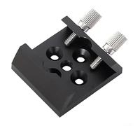 Astronomical Telescope Dovetail Base 1/4 Thread Aluminum Alloy Finder Scope Mount Bracket Adapter with Dovetail Slot Plate and Two Thumbscrew Locks for Secure Attachment, Red and Bla(Black)