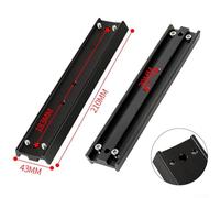 Astronomical Telescope Dovetail Plate Aluminum Alloy 210x43mm Electroplated Mounting Rail for Connecting Main Mirror and Equatorial Compatible with For Sky-Watcher For Celestron(BLACK)