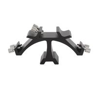Astronomical Telescope Fixed Slots Rack, Dovetail Mounting Bracket Base, Triple Finder Scope Mount with 3 Full - Metal Slots, Aluminum Alloy, Black for Refractor