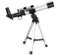 Astronomical Telescope for Kids Astronomy Beginners and Adults, 40mm Aperture and 400mm Focal Length Professional Astronomy Refractor Telescope, 2 Eyepiece: 20mm/12.5mm good
