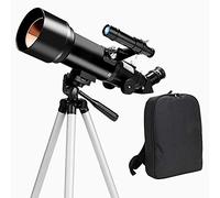Astronomical Telescope,Profession Stargazing 100x Telescope Beginners,Adult 70mm Astronomical Refractor Telescopes,with Height Adjustable Tripod,White
