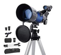Astronomical Telescope Professional Astronomy Telescopes for Adult, 500X60mm Refractive Scope Telescope with Tripod Finder Scope Travel Backpack Telescope