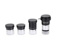 Astronomical Telescope Set Telescope Accessory Kit,Professional 1.25 inch Plossl Telescope Eyepiece Set 4/10/25mm + 2X Lens Kit for Astronomy