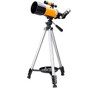 Astronomical Telescope,Stargazing Entry-Level Space Telescope for Children and Students,Telescopes for Adults,70mm Aperture 400mm AZ Mount,The Best Gift for Children,Yellow