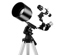Astronomical Telescope Telescope,70mm Aperture Astronomical Refracting Telescope for Kids Beginners,Travel Telescope for AduIt with Portable Travel Bag and 10mm/25mm Eyepiece (Color : Package 2)